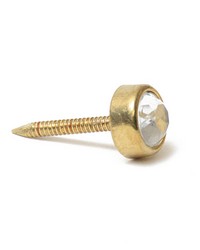 Small Round Jeweled Nail Brass5 8in Nail 3 8in Head Diamet by   
