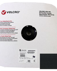 1in Velcro Poly Hook Black 50yd Roll by   