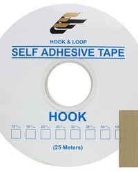 1in 25mm PS Hook Beige 25m Roll by   