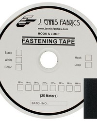 1in 25mm PS Loop Black 25m Roll by   