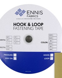 1in 25mm Hook Beige 25m Roll by   