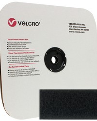 15in 38mm Velcro Loop Black by   