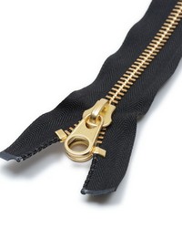 No10 60in Brass Zippers 2 Tab by   