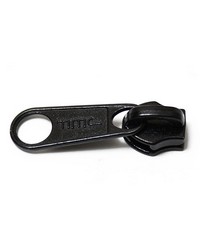 No8 Non Locking Coil ZipperSlider Black by   