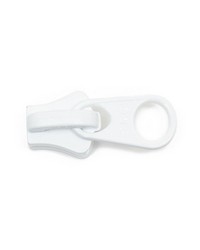 YKK No10 Vislon Non Lock1 Tab Slider White by   