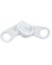 YKK No10 Vislon Non Locking2 Tab Sliders White by   