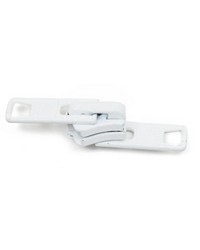 YKK No10 Vislon Locking 2 TabSlider White by   