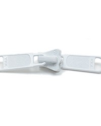 YKK No5 Vislon 2 Tab Sliders Non Locking White by   