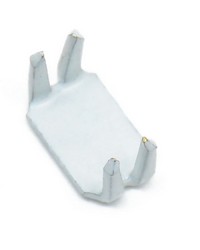 YKK No5 Vislon Bottom Stops White by   