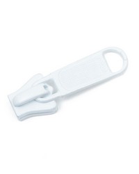 YKK No5 Vislon Non Lock 1 Tab Slider White by   