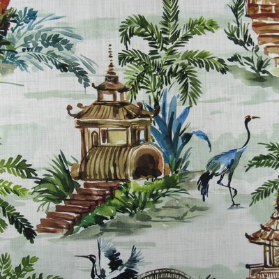 Hamilton Fabric Emperor Palm in NoImage Green Oriental  Oriental Toile   Fabric