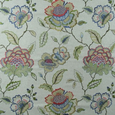 Hamilton Fabric Fairfield Spring in NoImage Beige Jacobean Floral   Fabric