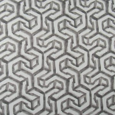 Hamilton Fabric Granville Pebble Grey  Blend Geometric   Fabric
