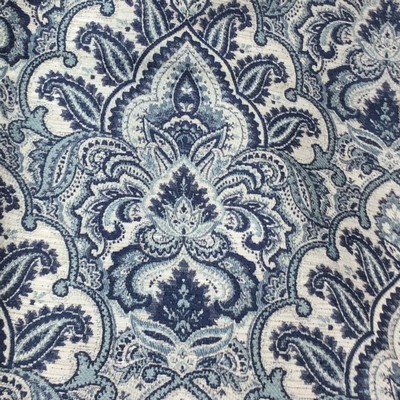Hamilton Fabric Patterson Sapphire Blue  Blend Classic Damask  Floral Medallion  Classic Paisley  Ethnic and Global   Fabric