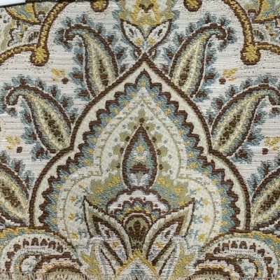 Hamilton Fabric Patterson Topaz Yellow  Blend Classic Damask  Floral Medallion  Classic Paisley  Ethnic and Global   Fabric
