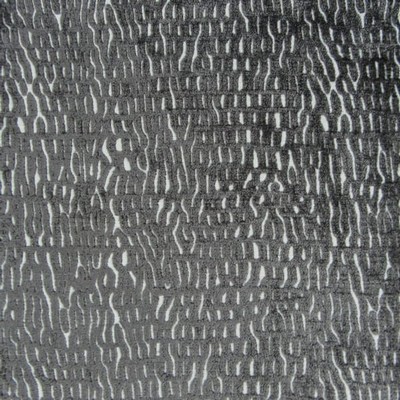 Hamilton Fabric Pender Grey Grey  Blend Patterned Velvet   Fabric