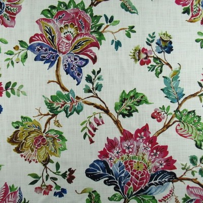 Hamilton Fabric Plantation Multi in NoImage Multi  Blend Large Print Floral  Jacobean Floral   Fabric