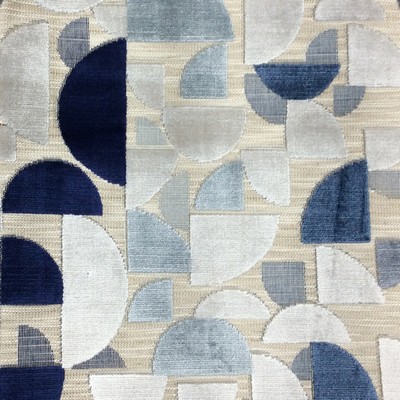 Hamilton Fabric Perfect Curve Lapis in aug 2022 Blue Multipurpose Viscose  Blend Fire Rated Fabric Geometric  Patterned Velvet  Contemporary Velvet   Fabric