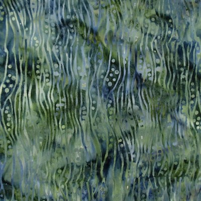 Hamilton Fabric Seaweed Blue Green Green  Blend