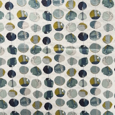 Hamilton Fabric Zest Bluejay in NoImage Blue Circles and Swirls Polka Dot  Circles and Dots Retro   Fabric