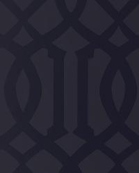 IMPERIAL TRELLIS ONYX GLOSS by  Schumacher Wallpaper 