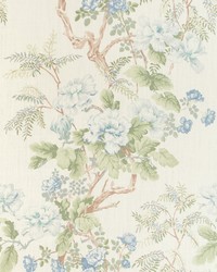 CHINESE PEONY BLUE by  Lee Jofa 