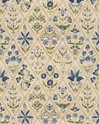 SUSANI TRELLIS BLUE/GREEN by   