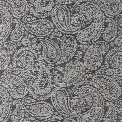 Mitchell Fabrics Bella Charcoal in 1804 Grey Viscose40%  Blend Classic Damask  Classic Paisley   Fabric
