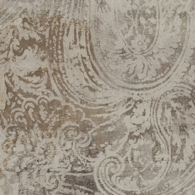 Mitchell Fabrics Barindi Greystone in 1805 Grey Multipurpose Polyester20%  Blend Fire Rated Fabric Light Duty Classic Paisley   Fabric