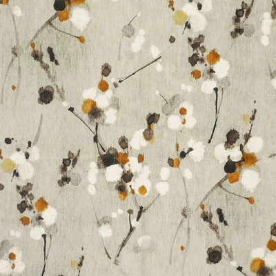 Mitchell Fabrics Haiku Autumn in 1806 Beige Multipurpose Polyester10%  Blend Fire Rated Fabric High Performance CA 117  Abstract Floral  Oriental   Fabric