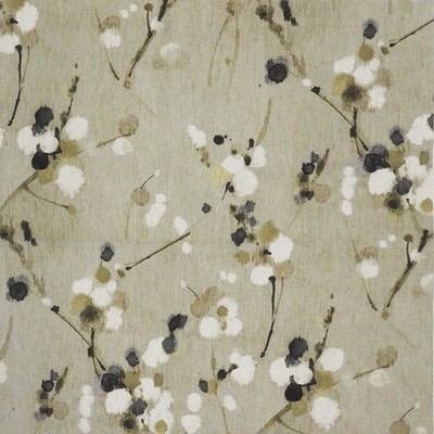 Mitchell Fabrics Haiku Dusk in 1807 Beige Multipurpose Polyester10%  Blend Fire Rated Fabric High Performance CA 117  Abstract Floral  Oriental   Fabric