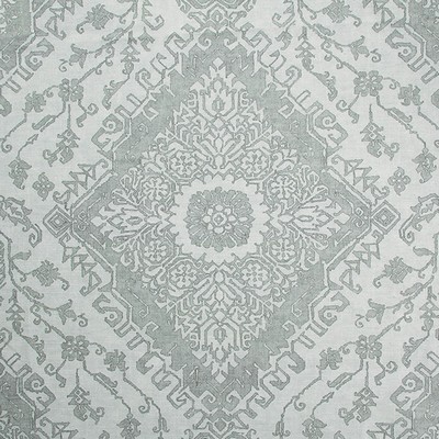 Mitchell Fabrics Nadine Spa in 1807 Grey Multipurpose Cotton Fire Rated Fabric Heavy Duty CA 117  Floral Medallion   Fabric