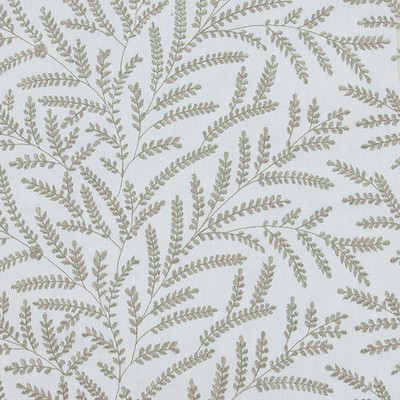 Mitchell Fabrics Gracie Patina in 1808 Green Drapery Cotton48%  Blend Fire Rated Fabric CA 117  Leaves and Trees   Fabric