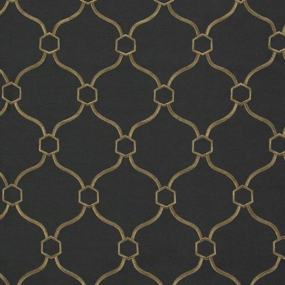 Mitchell Fabrics Vallerie Slate in 1808 Grey Drapery Viscose30%  Blend Fire Rated Fabric CA 117  Quatrefoil   Fabric