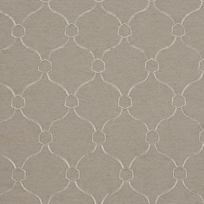 Mitchell Fabrics Vallerie Cloud in 1808 White Drapery Viscose30%  Blend Fire Rated Fabric CA 117  Quatrefoil   Fabric