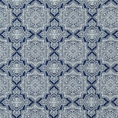 Mitchell Fabrics Capistrano Dark Denim in 1817 Blue Multipurpose Polypropylene Heavy Duty Fun Print Outdoor  Fabric