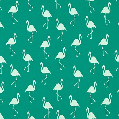Mitchell Fabrics Fort Myers Jade in 1817 Blue Multipurpose Polypropylene Birds and Feather  Classic Damask  Heavy Duty Beach Fun Print Outdoor  Fabric