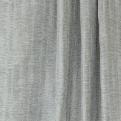 Mitchell Fabrics Surreal Pewter in 2201 Silver Drapery Polyester2%  Blend Geometric  Striped   Fabric