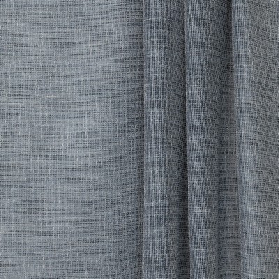 Mitchell Fabrics Zenzen Metal Blue in 2201 Grey Drapery Polyester15%  Blend Casement   Fabric