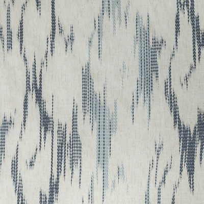 Mitchell Fabrics Demure Ocean in 2201 Blue Drapery Polyester  Blend Geometric  Extra Wide Sheer  Ikat Ikat  Fabric