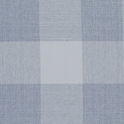 Mitchell Fabrics Faxon Sky 2303 FF-2303-08 Blue Multipurpose Polyester Polyester Buffalo Check  High Performance Plaid and Tartan Fabric