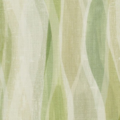 Mitchell Fabrics Waverunner Green 2303 FF-2303-38 Green Multipurpose Cotton  Blend Geometric  Medium Duty CA 117  Wavy Striped  Fabric