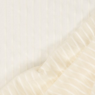 Mitchell Fabrics Jean Linen White in 443 White Drapery Fire Rated Fabric NFPA 701 Flame Retardant  Checks and Striped Sheer   Fabric