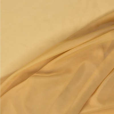 Mitchell Fabrics Gossamer Sesame in 443 Yellow Drapery Fire Rated Fabric NFPA 701 Flame Retardant  Solid Sheer   Fabric