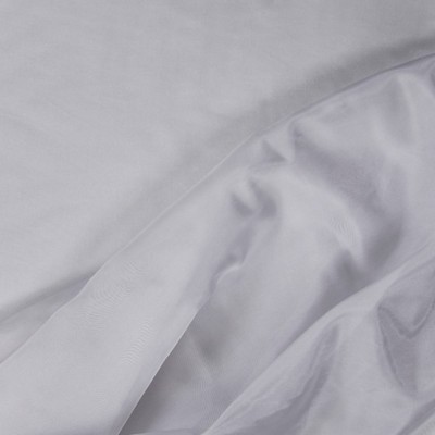 Mitchell Fabrics Oasis Zinc in 443 Silver Drapery Fire Rated Fabric NFPA 701 Flame Retardant  Solid Sheer   Fabric