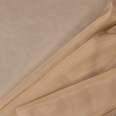 Mitchell Fabrics Oasis Khaki in 443 Beige Drapery Fire Rated Fabric NFPA 701 Flame Retardant  Solid Sheer   Fabric