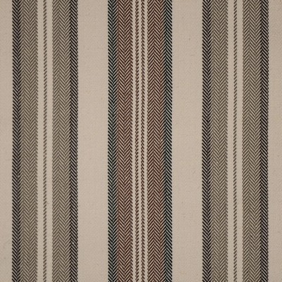 Mitchell Fabrics Dorothy Chocolate in 1419 Brown POLYESTER  Blend Striped   Fabric