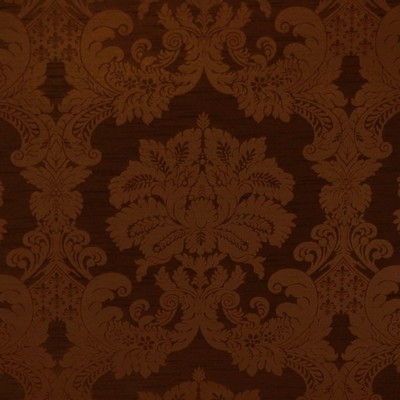 Mitchell Fabrics Columbus Copper in 1411 Gold Polyester Fire Rated Fabric Classic Damask  NFPA 701 Flame Retardant   Fabric
