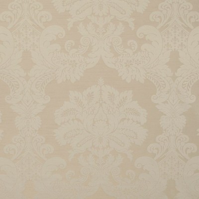 Mitchell Fabrics Columbus Ivory in 1411 Beige Polyester Fire Rated Fabric Classic Damask  NFPA 701 Flame Retardant   Fabric
