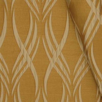 Mitchell Fabrics Gallantry Gold in 1408 Gold Multipurpose Polyester Fire Rated Fabric Circles and Swirls Classic Damask  NFPA 701 Flame Retardant   Fabric